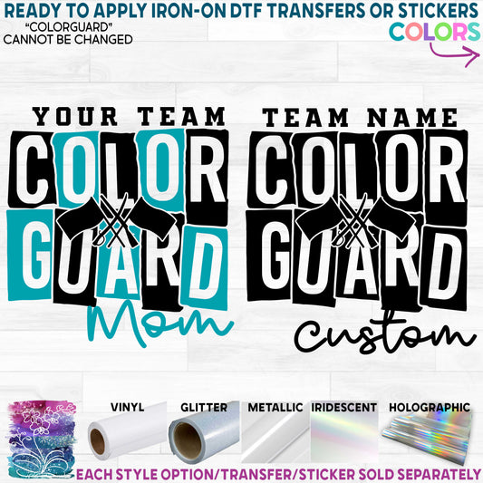 (s131-4D) Color Guard Colorguard Team Family Mom