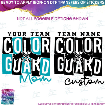 (s131-4D) Color Guard Colorguard Team Family Mom