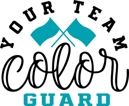 (131-04-E) Team Name Color Guard Custom