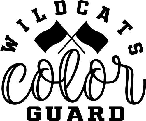 (131-04-E) Wildcats Color Guard Iron-On Transfer