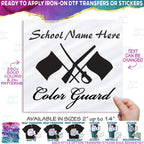 (s131-3C) School Name High School Color Guard Winter Guard