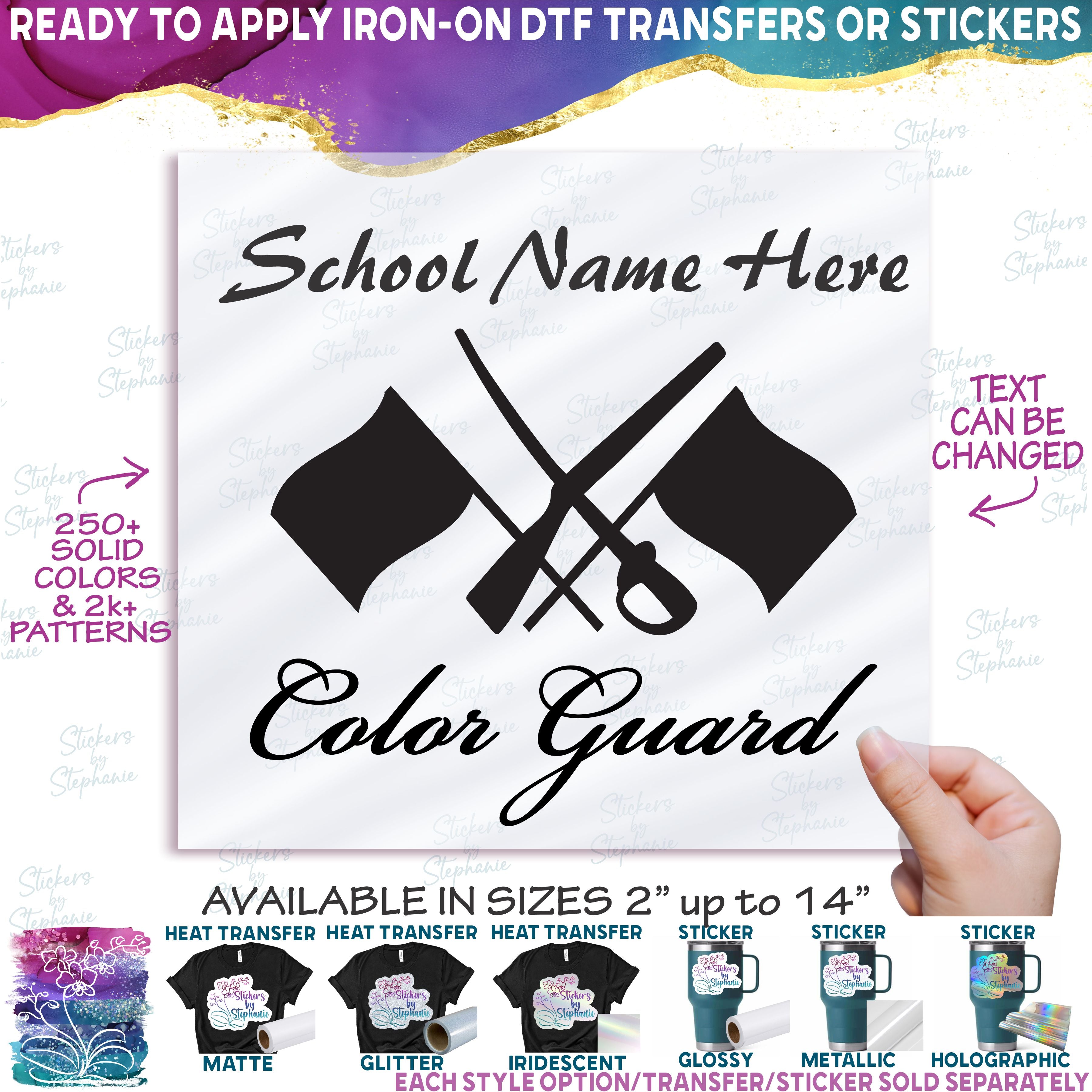 (s131-3C) School Name High School Color Guard Winter Guard