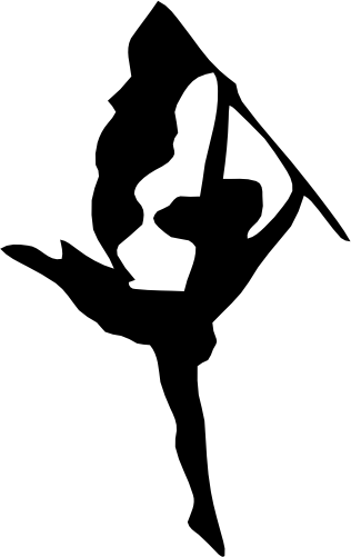 (s131-1-B) Color Guard Silhouette