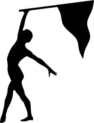 (131-01-D) Color Guard Silhouette