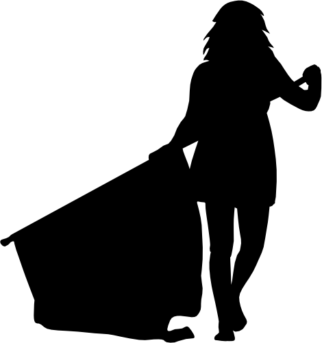 (s131-1-G) Color Guard Silhouette