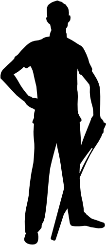 (s131-1-J) Color Guard Silhouette