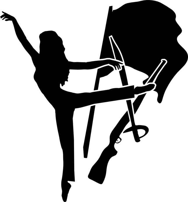 (131-01-O) Color Guard Silhouette