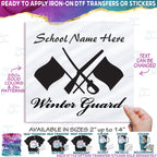 (s131-3C) School Name High School Color Guard Winter Guard
