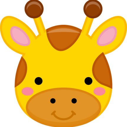 (s169-13-1C) Giraffe Face