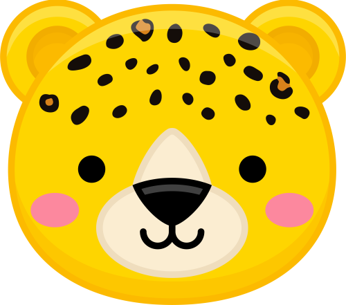 (s169-13-1E) Leopard Face