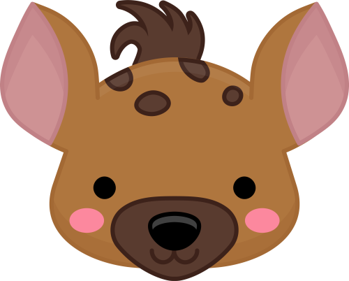 (s169-13-1F) Baby Hyena Face