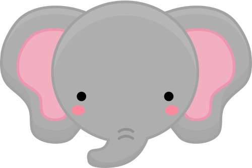 (s169-13-1G) Elephant Face