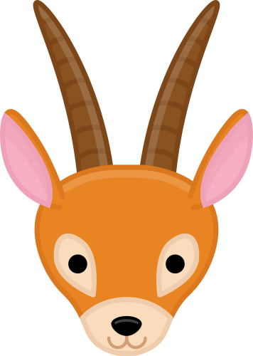 (s169-13-1O) Gazelle Face