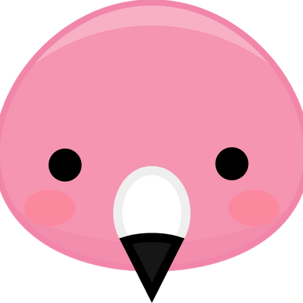 (s169-13-1T) Flamingo Face