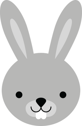 (s169-14-1E) Bunny Rabbit Face
