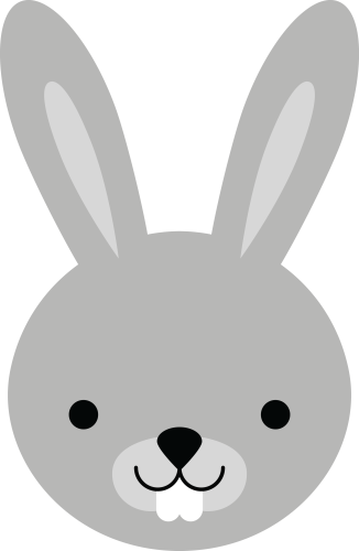 (s169-14-1E) Bunny Rabbit Face