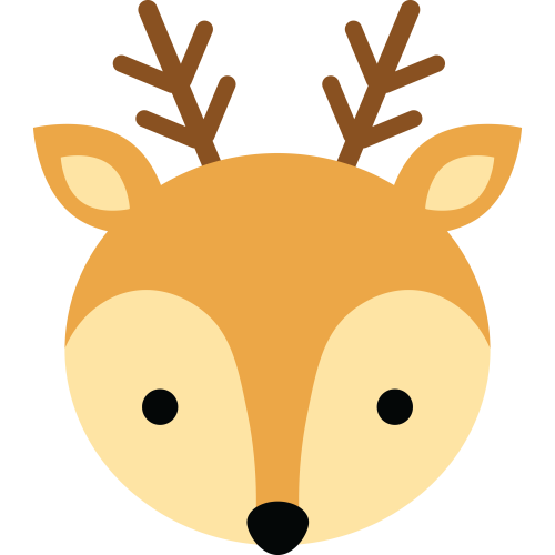 (s169-14-1F) Deer Face