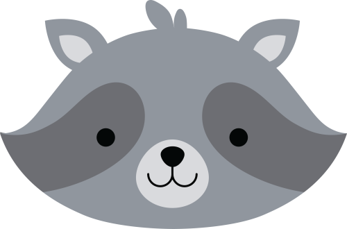 (s169-14-1I) Racoon Face