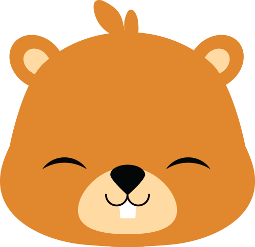 (s169-14-1K) Beaver Face