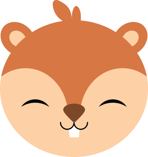 (s169-14-1M) Chipmunk Face