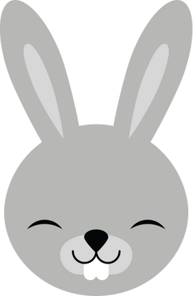 (s169-14-1N) Bunny Rabbit Face