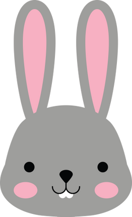 (s169-14-1-B) Bunny Rabbit Face