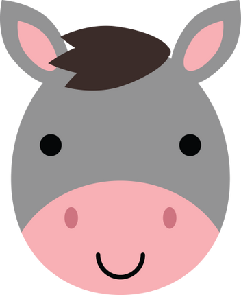 (s169-15-1I) Donkey Face