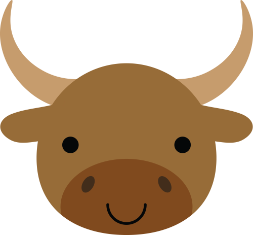 (s169-15-1J) Bull Face