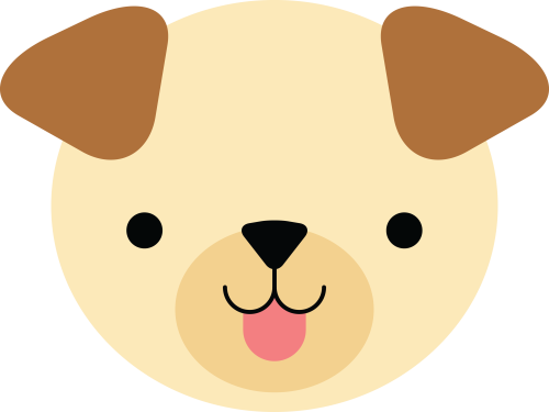 (s169-15-1O) Dog Puppy Face