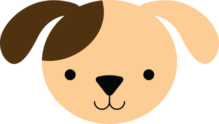 (s169-15-1P) Dog Puppy Face