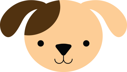 (s169-15-1P) Dog Puppy Face