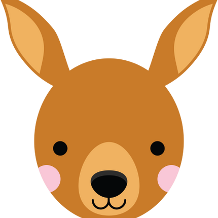 (s169-16-A) Kangaroo Face