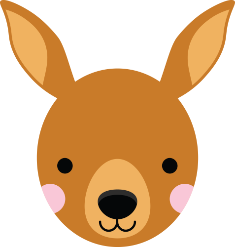 (s169-16-A) Kangaroo Face