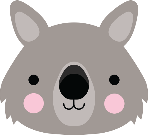 (s169-16-C) Wombat Face