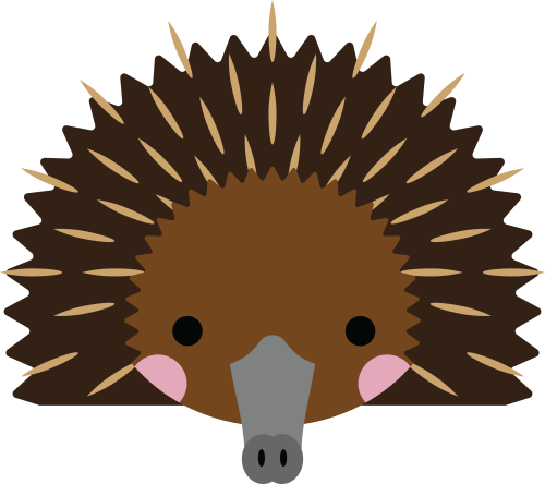 (s169-16-E) Echidna Face