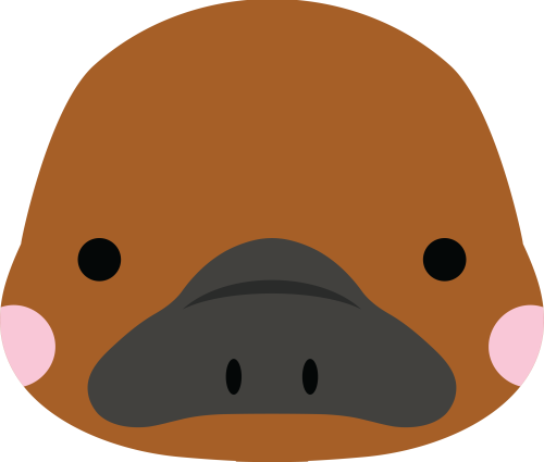(s169-16-H) Platypus Face