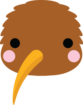 (s169-16-1I) Kiwi Face