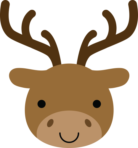 (s169-17-C) Reindeer Face