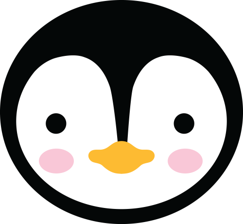 (s169-17-F) Penguin Face