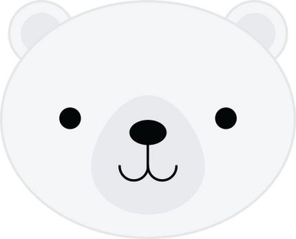 (169-17-G) Polar Bear Face