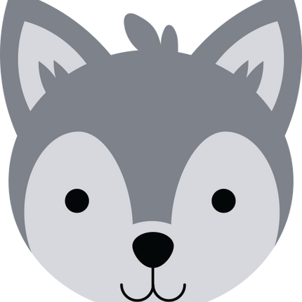 (s169-17-1H) Wolf Face