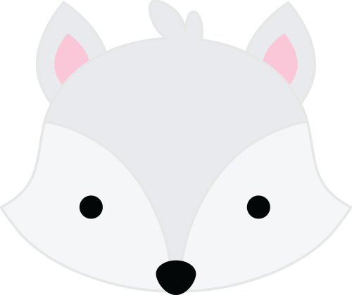 (s169-17-1I) Arctic Fox Face