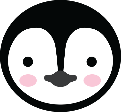 (169-17-J) Penguin Face