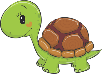(s133-10-E) Cute Cartoon Turtle