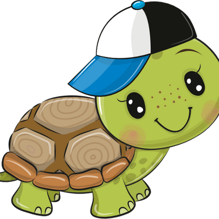 (s133-10-G) Cute Cartoon  Turtle Baseball Cap