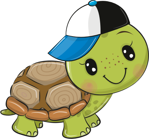 (s133-10-G) Cute Cartoon  Turtle Baseball Cap