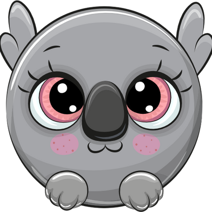 (s133-11-F) Cute Cartoon Koala