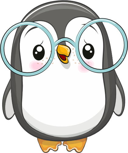 (133-12-J) Cute Cartoon Penguin Glasses