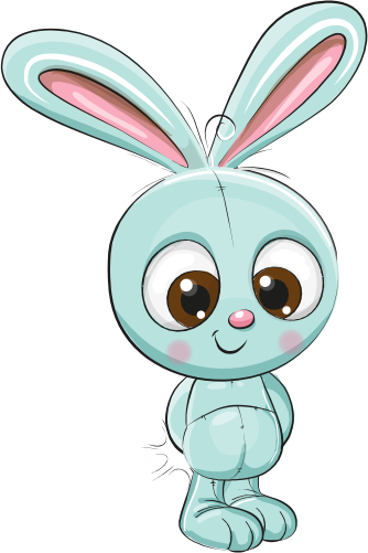 (s133-02-E) Cute Cartoon Bunny Rabbit