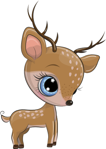 (s133-20-B) Cute Cartoon Deer